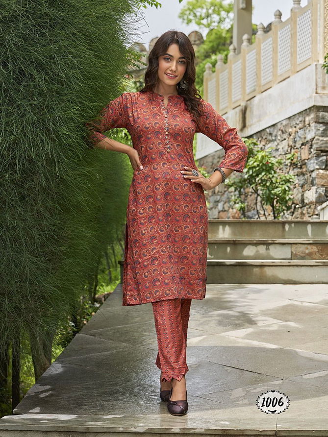 Rimzim V 1 Regular Wear Printed Kurti With Bottom Collection